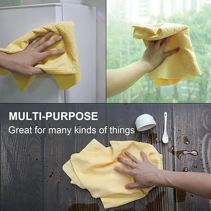 3D Leatherette Chamois Car Cleaning Cloth