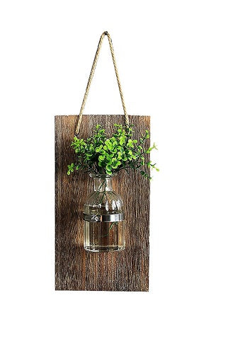 Rustic Charm Wall-Mounted Jar Decor