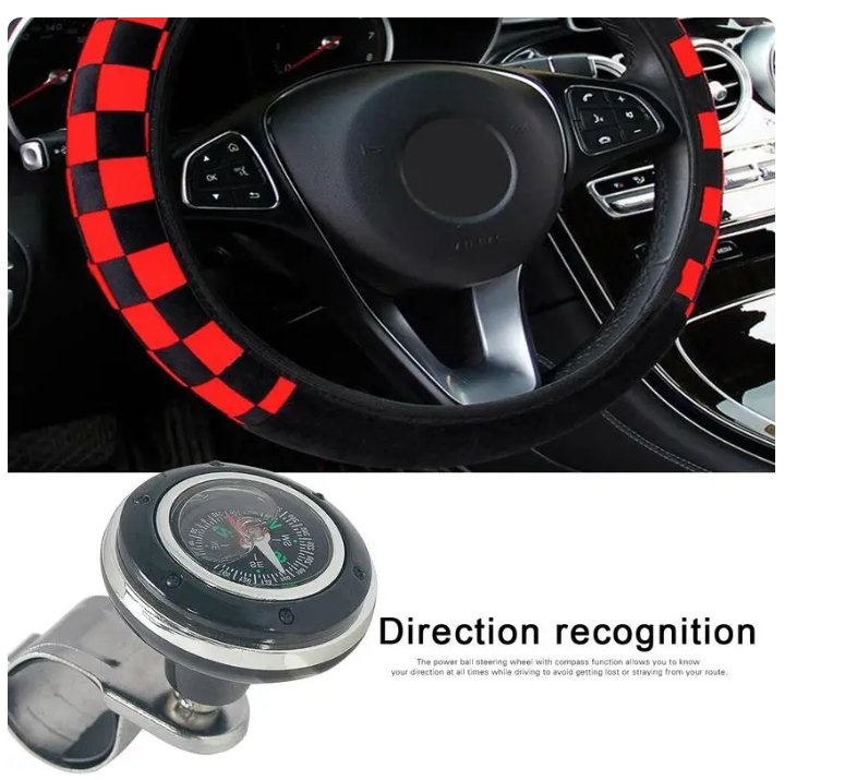 Car Compass Steering Wheel Knob