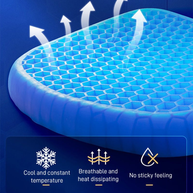 Insulated Silicone Car Seat Cushion with Ice Pad