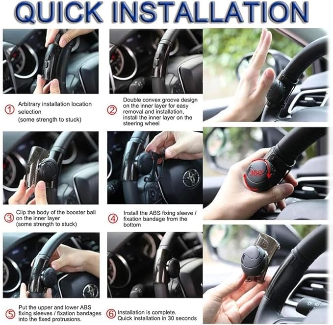 Easy-Grip Steering Wheel Assist Ball